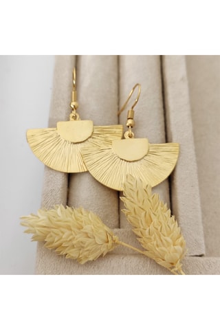 Boucles d'oreilles - Laiton plaqué or