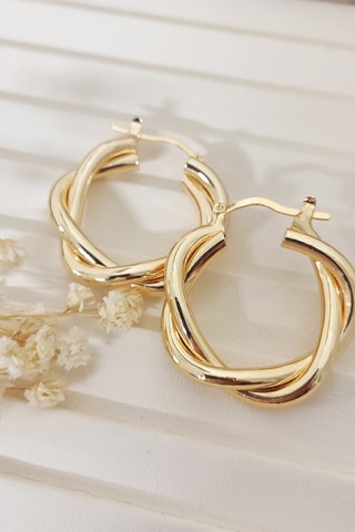 Boucles d'oreilles - Laiton plaqué or