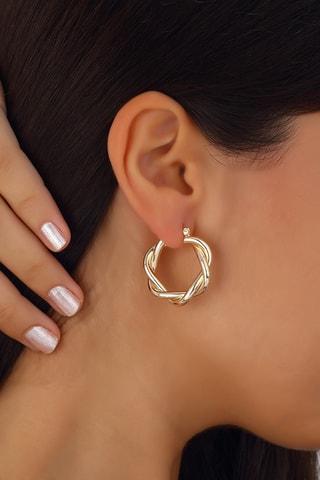 Boucles d'oreilles - Laiton plaqué or