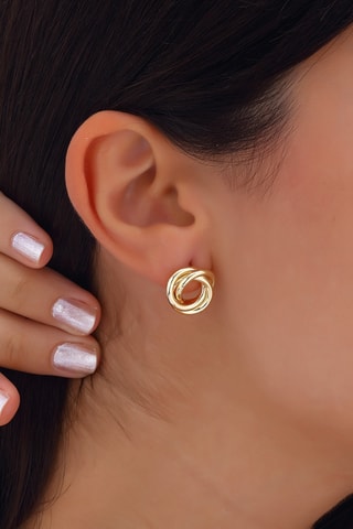 Boucles d'oreilles - Laiton plaqué or