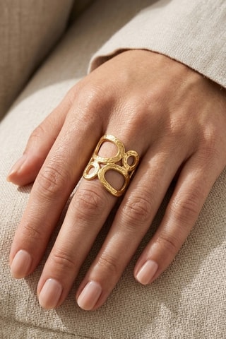 Bague - Plaqué or jaune