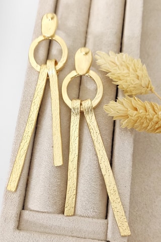 Boucles d’oreilles dorées à l'or fin