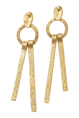 Boucles d’oreilles dorées à l'or fin