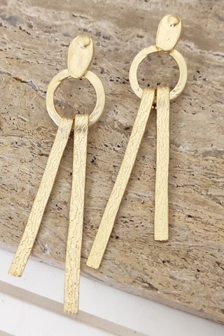 Boucles d’oreilles dorées à l'or fin