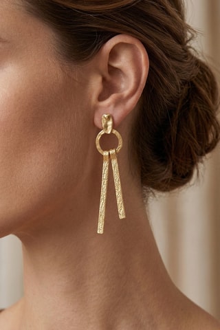 Boucles d’oreilles dorées à l'or fin