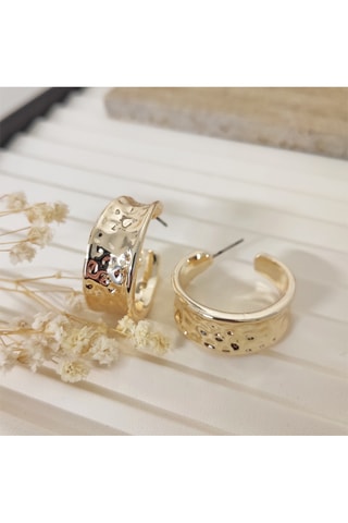 Boucles d'oreilles - Laiton plaqué or