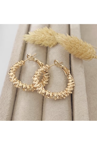 Boucles d'oreilles - Laiton plaqué or