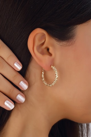 Boucles d'oreilles - Laiton plaqué or