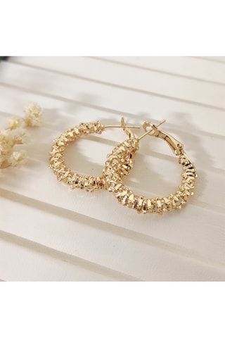 Boucles d'oreilles - Laiton plaqué or