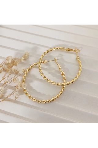 Boucles d'oreilles - Laiton plaqué or