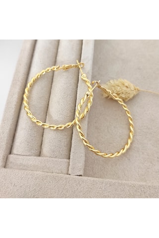 Boucles d'oreilles - Laiton plaqué or