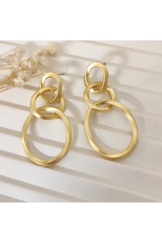 Boucles d’oreilles dorées à l'or fin