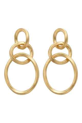 Boucles d’oreilles dorées à l'or fin