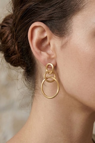 Boucles d’oreilles dorées à l'or fin