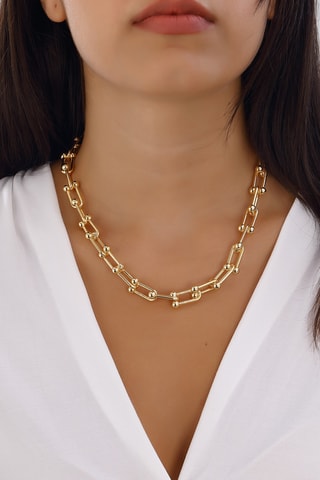 Collier chaîne - Laiton plaqué or