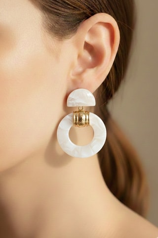 Boucles d'oreilles - Blanc