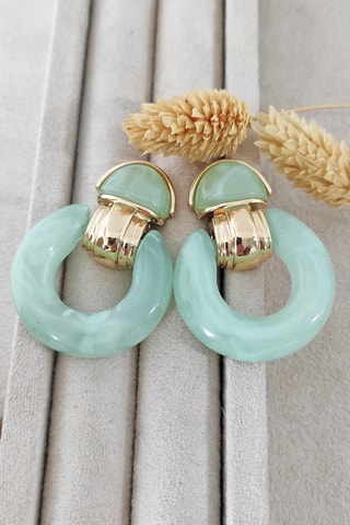 Boucles d'oreilles - Vert clair