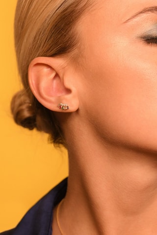 Earcuff Pétalos multicolor - Oro amarillo