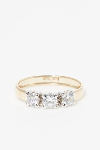 Anillo Trio de pierre - Oro amarillo