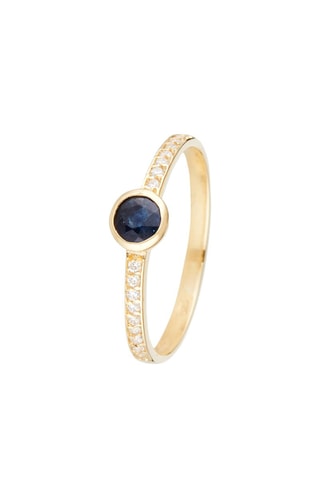 Anillo Solo Saphir - Oro amarillo y zafiro