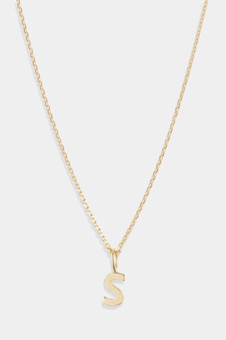 Colgante letra S - Oro amarillo