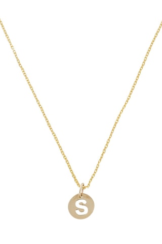 Colgante letra S - Oro amarillo