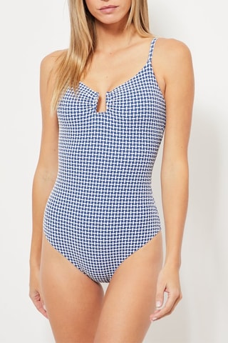 Costume intero - Blu e bianco