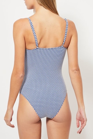 Costume intero - Blu e bianco
