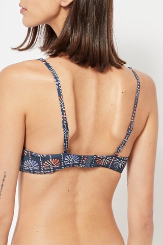 Reggiseno bikini con coppe - Navy