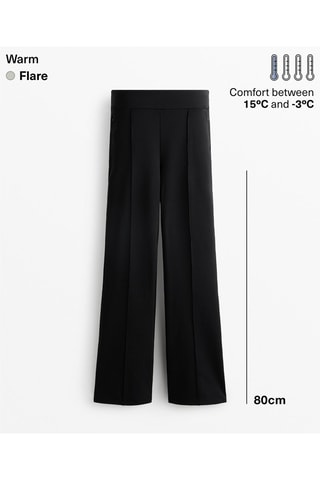 Pantaloni flare - Nero