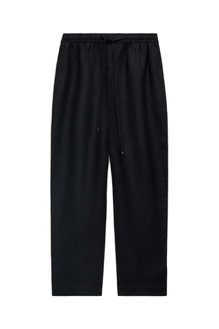 Pantaloni in lino - Nero