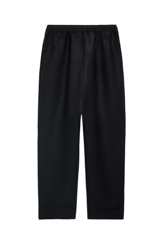 Pantaloni in lino - Nero