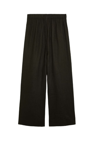 Pantaloni in lino - Nero