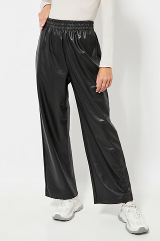 Pantaloni a vita alta - Nero
