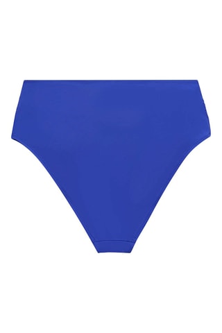 Slip bikini a vita alta - Blu elettrico