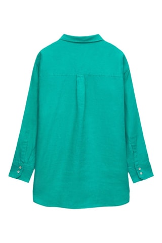Camicia in lino - Verde e turchese