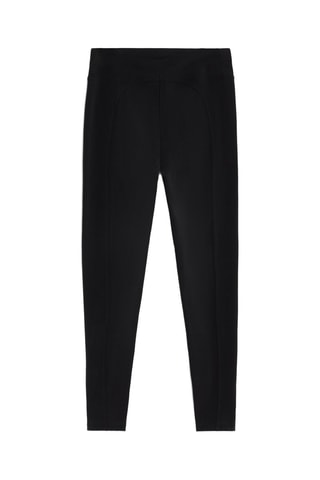 Leggings a vita alta - Nero