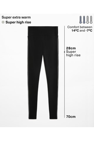 Leggings a vita alta - Nero