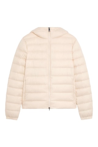 Piumino con cappuccio - Beige