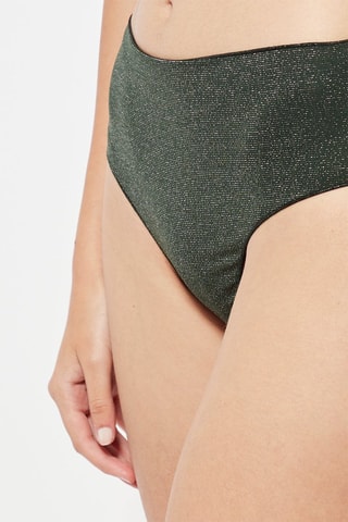 2 slip a vita alta - Verde e nero