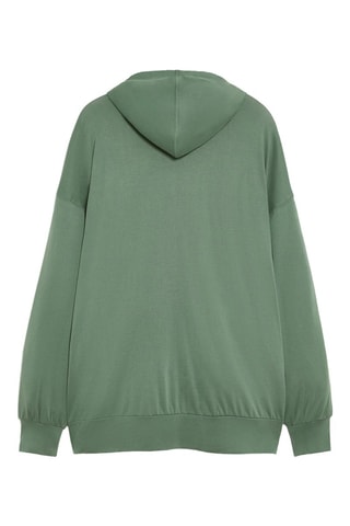 Felpa con cappuccio - Verde