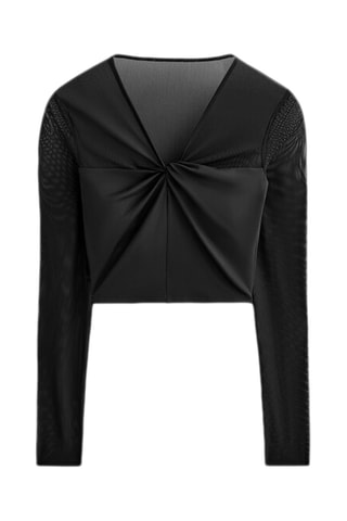 T-shirt crop top - Nero