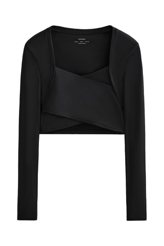 T-shirt crop top - Nero