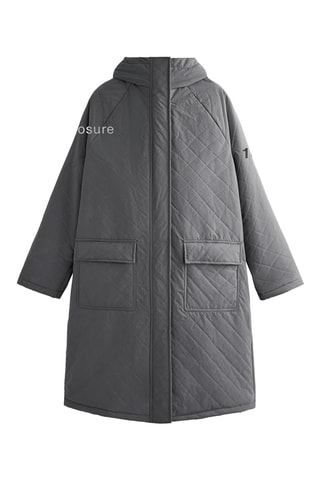 Impermeabile con cappuccio - Grigio