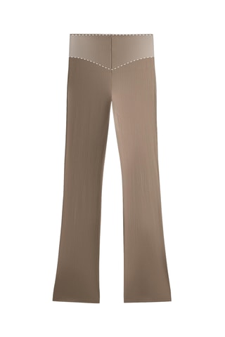 Pantaloni flare - Beige