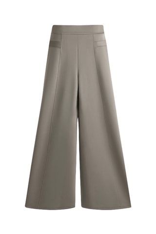 Pantaloni wide legs - Grigio