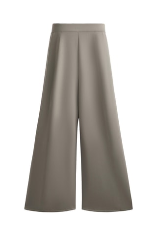 Pantaloni wide legs - Grigio