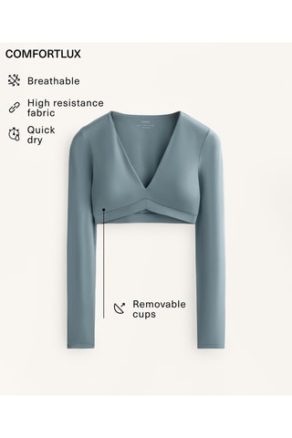 Top sportivo - Blu-grigio