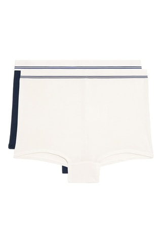 2 culotte - Bianco e navy 