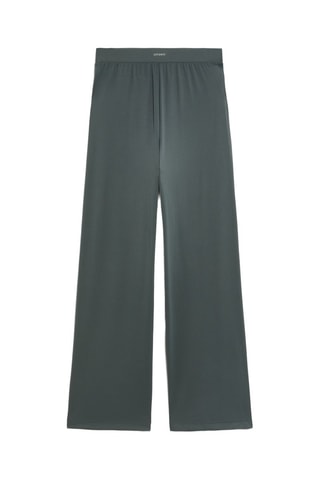 Pantaloni straight - Verde scuro 